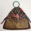 Chinese Rank Badge purse with tiger , late 1800's early 1900's  Quing Dynasty 