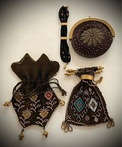 Rare Regency small coin purses