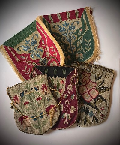 Aleppo Syria Silk Purses 1800’s