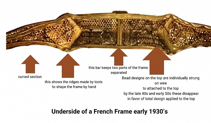 1930’s French purse frame / Ed B Robinson collection Underside