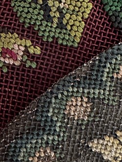 close up netted embroidered